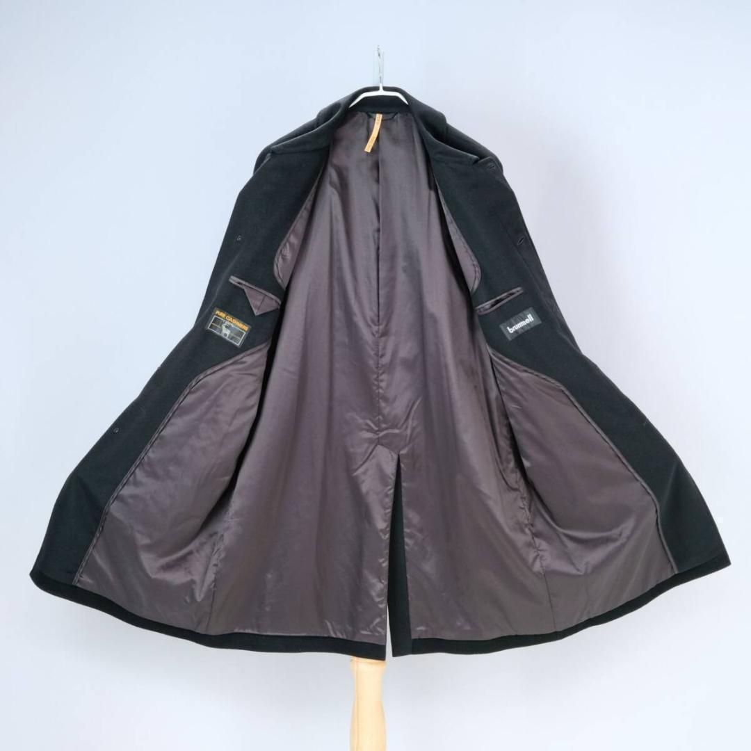 BRUMMELL ブランメル カシミヤ ロングコート メンズ 黒 KANDAIZUMI_COM