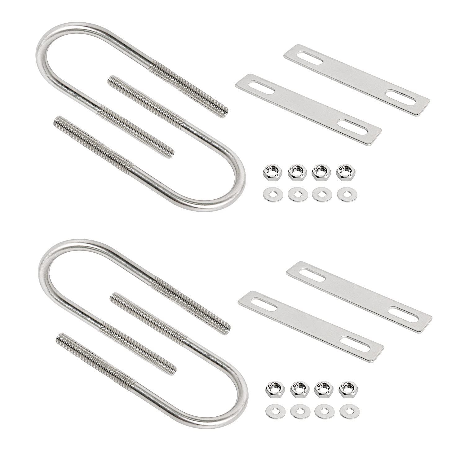 新品 円形 Uボルト 45んん(1.77) 内幅304ステンレススチールシルバー