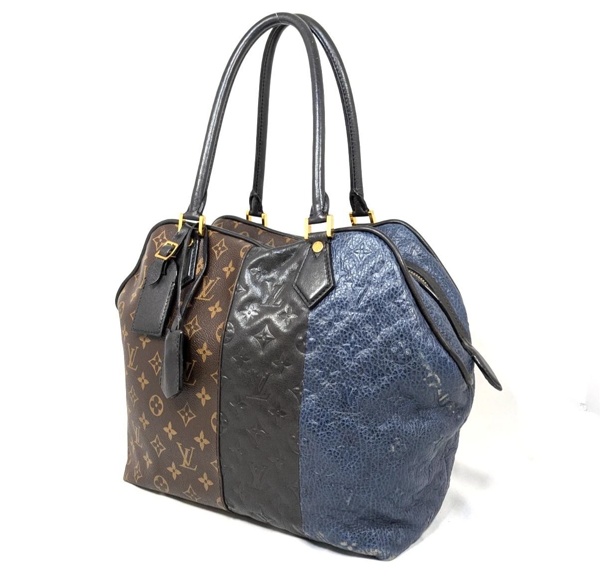 本物 ルイ ヴィトン ショルダーバッグ ブロックストート モノグラム M40504 LOUIS VUITTON バッグ ヴィンテージ レディース メンズ 廃盤