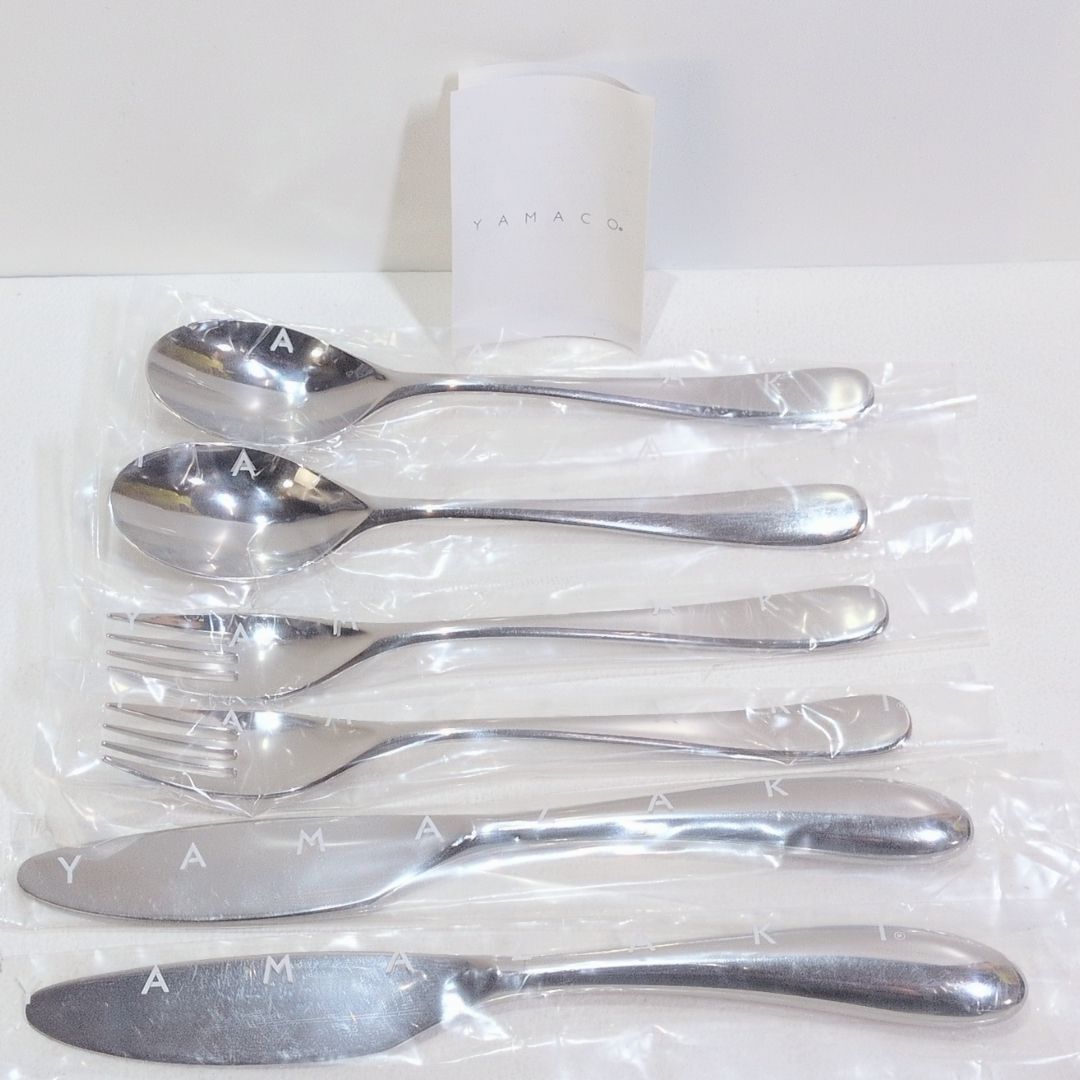 YAMAZAKI YAMACA 山加 アクアティック スプーン フォーク テーブルナイフ 6本