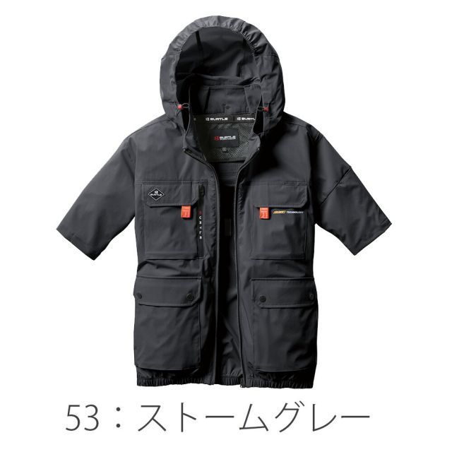 種類15：60：アッシュグレー/M バートル BURTLE 空調ウェア 【ac2036