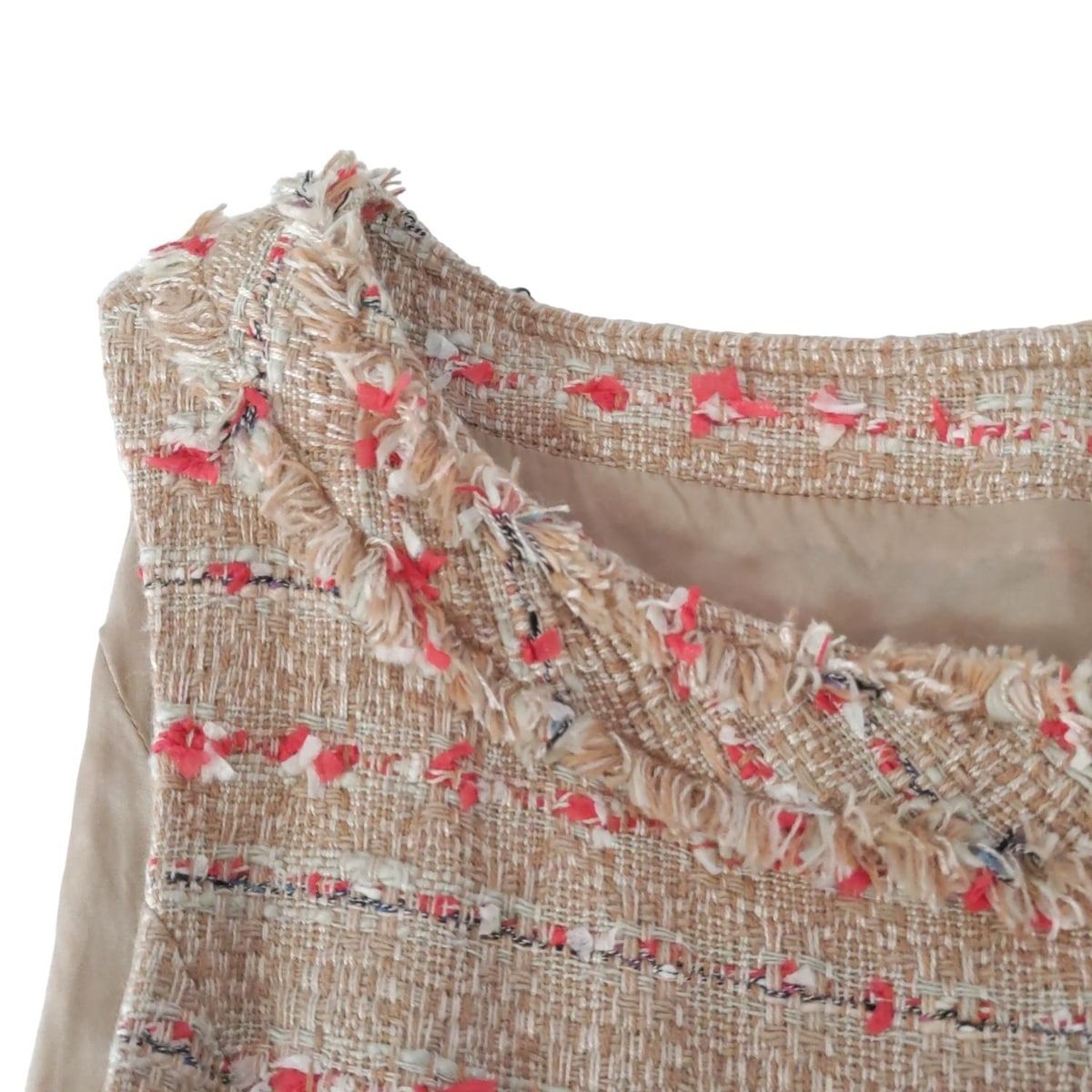 美品　Foxey フォクシー　ツイードドレス　ツイードワンピース　40 楽天市場】【中古】美品 FOXEY フォクシー Dress Tweed ノースリーブ