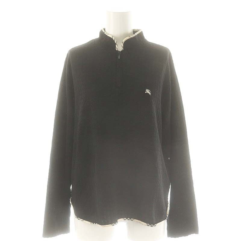 バーバリーゴルフ BURBERRY GOLF ロゴ刺繍 ハーフジップ 長袖