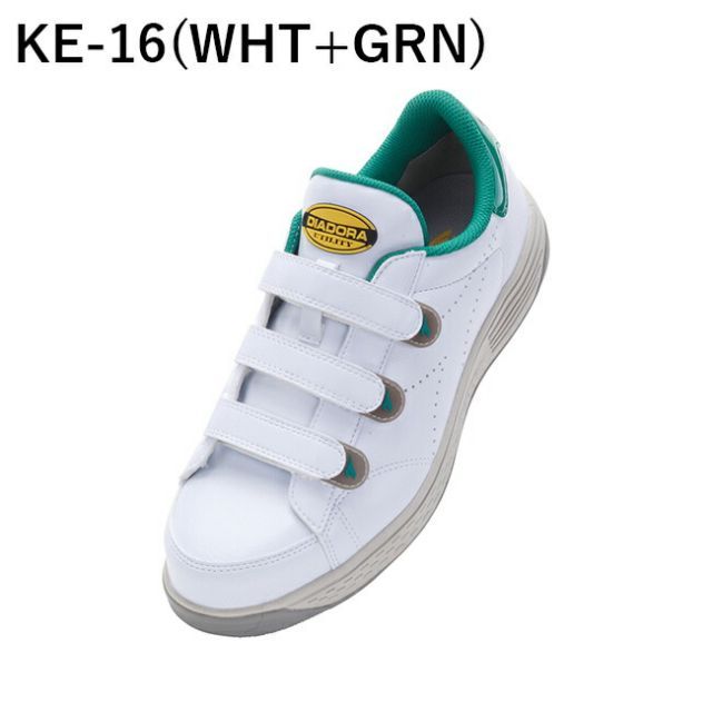 種類13：KE-16（白×緑）/23.0cm ディアドラ DIADORA 【KEA】ケア 安全靴 作業靴