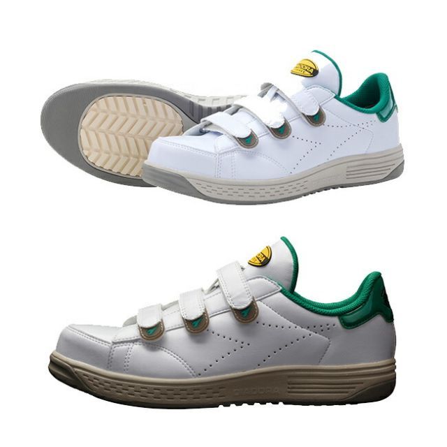 種類13：KE-16（白×緑）/23.0cm ディアドラ DIADORA 【KEA】ケア 安全靴 作業靴