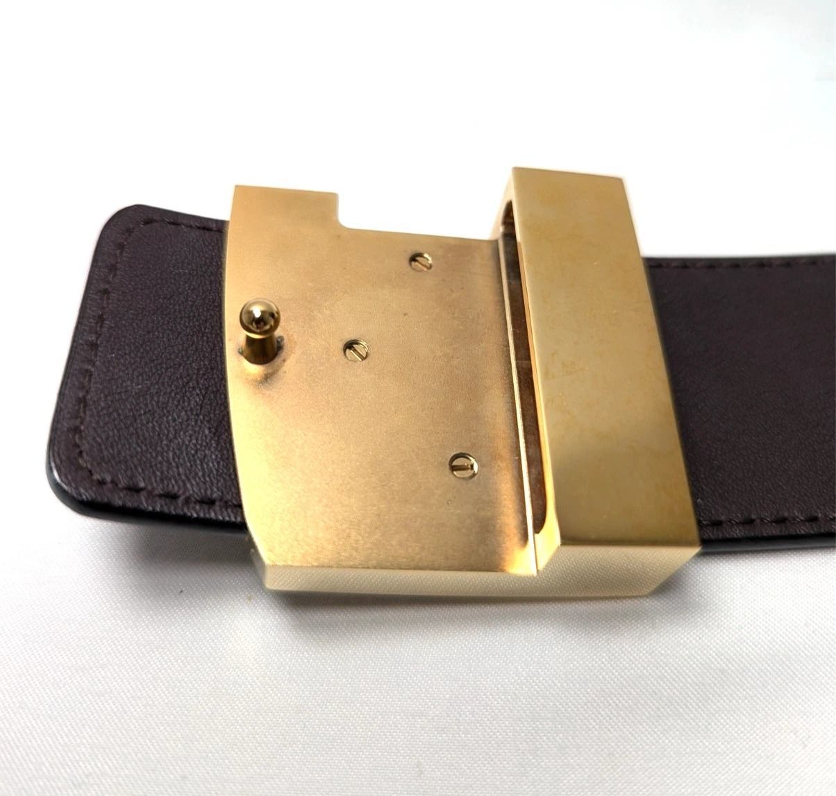 本物】ルイ ヴィトン ベルト サンチュール LV ファセット モノグラム