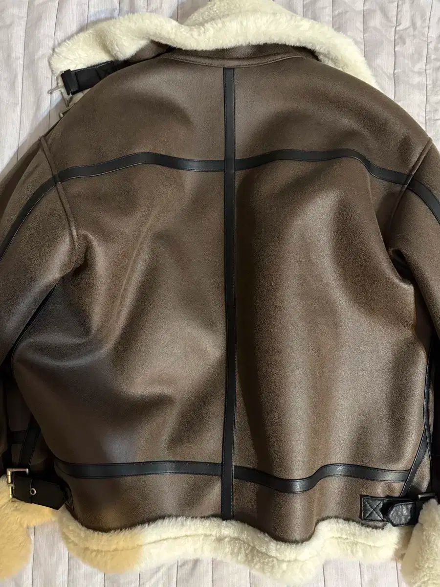 DOFFJASON ドフジェーソン ブラウン ムートン ファー ジャケット