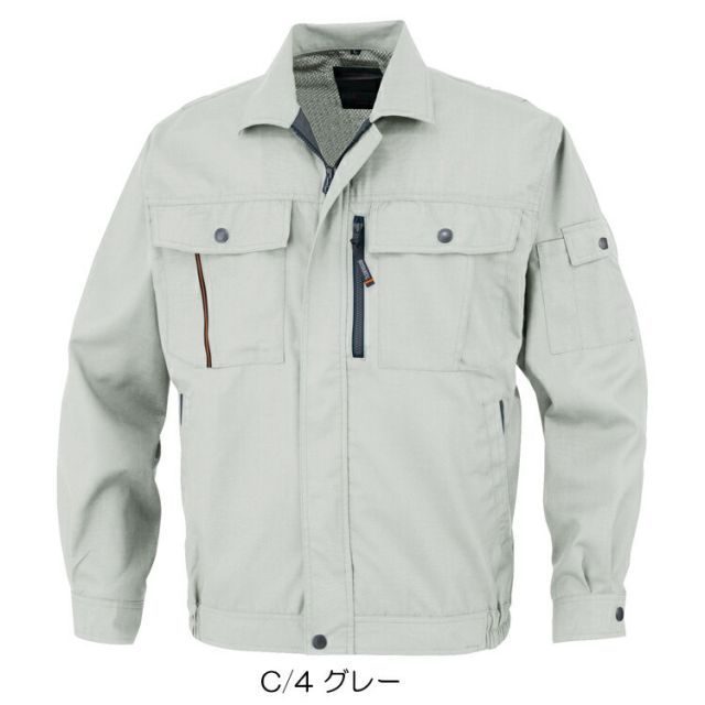 種類14：グリーン/L 大川被服 KANSAI 40402 K40402 長袖ブルゾン | 長袖 ブルゾン メンズ レディース ユニセックス 上着 作業着 建設 現場 学校 作業 作業用 かっこいい オシャレ 3L 4L 5L 大きい 大きいサイズ