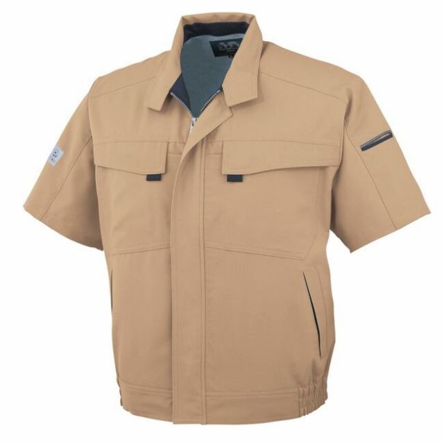 種類28：4:マスタード/L コーコス A-3360 エコ・製品制電半袖ブルゾン