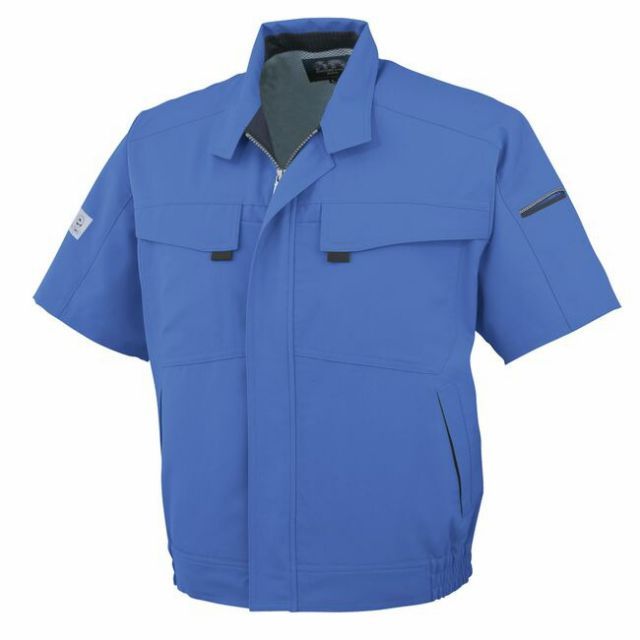 コーコス A-3360 エコ・製品制電半袖ブルゾン JIS エコマーク 帯電防止 ｜ 作業着 作業服 運輸 建築 販売 現場 オフィス ユニフォーム メンズ レディース 半袖 静電 男性 女性 おしゃれ カジュアル かっこいい かわいい 春 夏 秋 冬 春夏 秋冬 オールシーズン ブルゾン 種類36：6:ブルー/L コーコス A-3360 エコ・製品制電半袖ブルゾン JIS