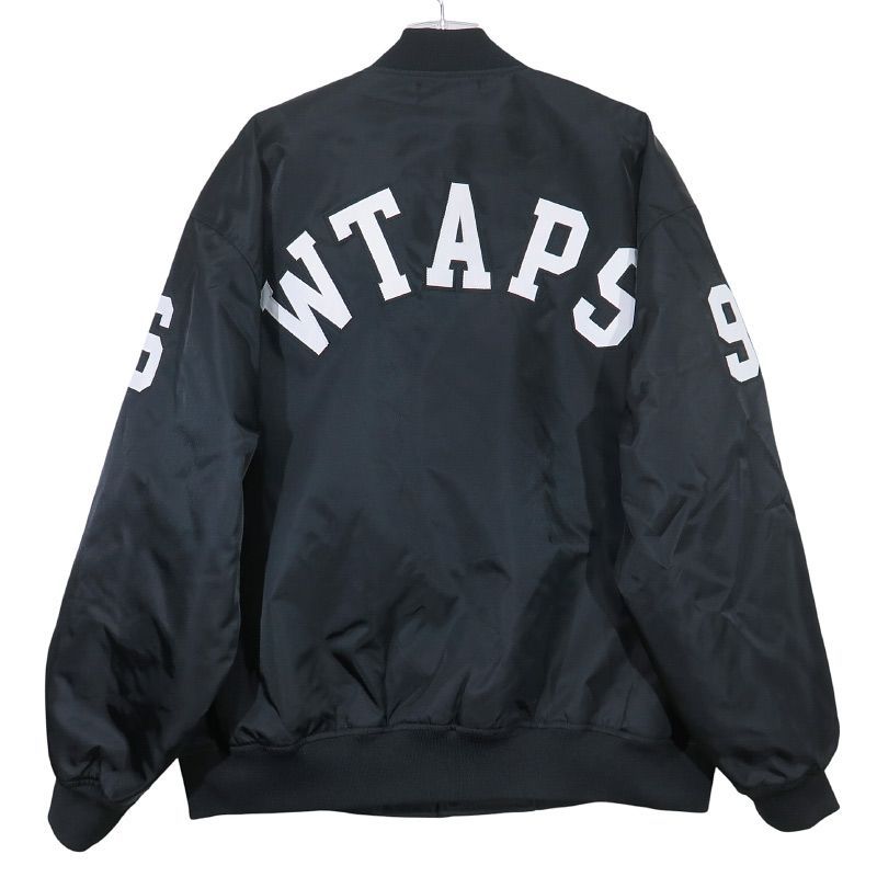 WTAPS ダブルタップス 25SS TEAM|JACKET|NYLON.TWILL 251TQDT-JKM02 チーム ジャケット ナイロン ツイル ブラック アウター サイズ04 XL novz