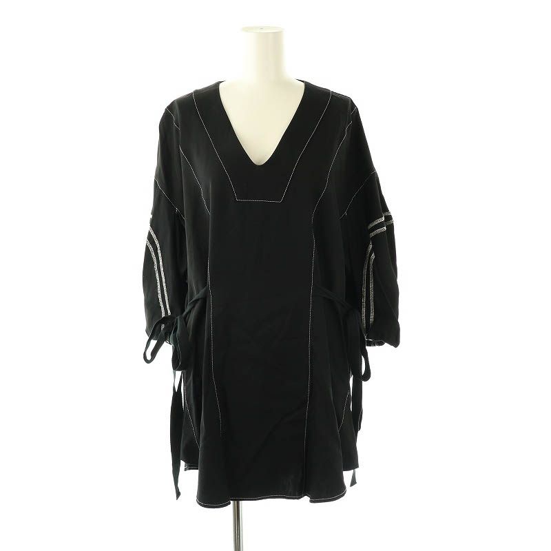 【セール品！】アキコアオキ バルーンスリーブトップス 夏 アキコアオキ AKIKOAOKI バルーンスリーブトップス ブラウス 七分袖