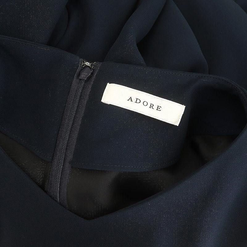 アドーア ADORE ソフトジョーゼットバルーンスリーブワンピース