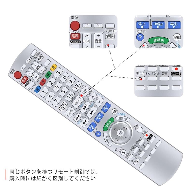 CLVIZCXOM EUR7658Y70 for パナソニック Panasonic DIGA用リモコン DMR