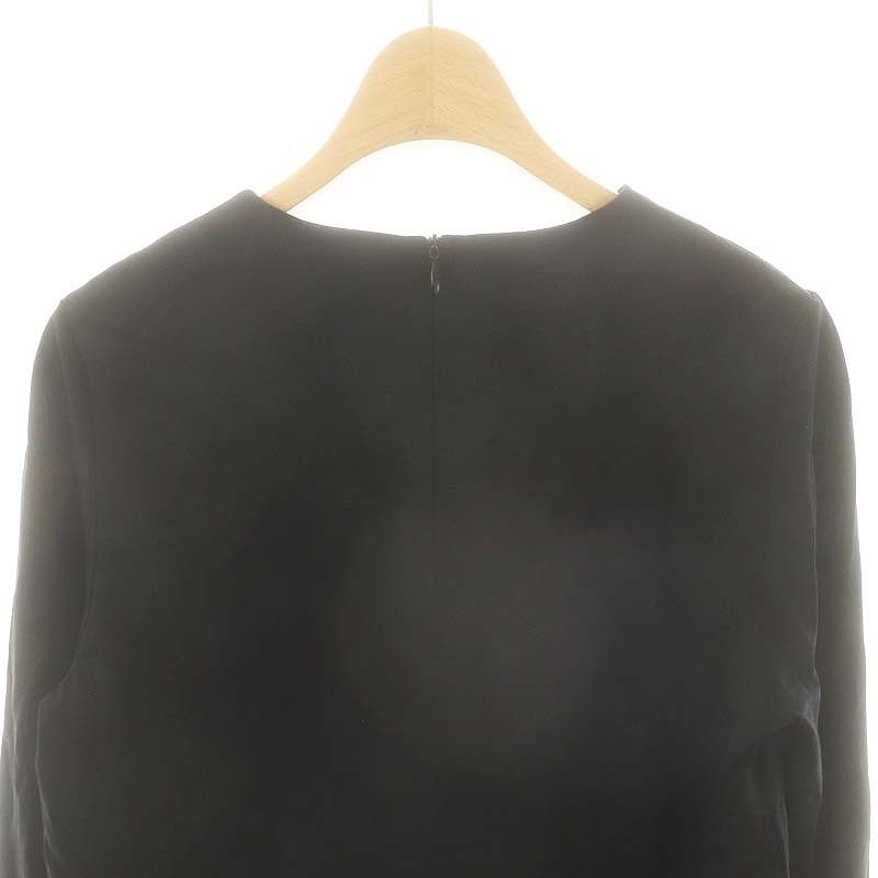 ボーダーズアットバルコニーRUFFLED CUFF TEE ブラック ボーダーズアットバルコニー RUFFLED CUFF TEE BORDERS at BALCONY