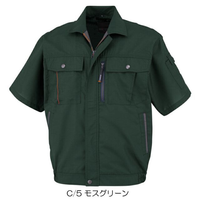 種類24：モスグリーン/EL(+300円) 大川被服 KANSAI 40401 K40401 半袖