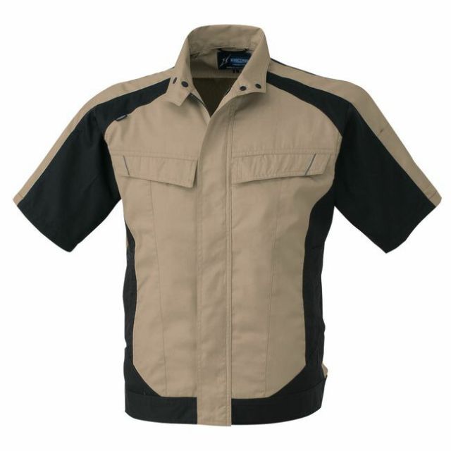 コーコス A-3070 半袖ブルゾン JIS 帯電防止 反射 ｜ 作業着 作業服 運輸 建築 販売 現場 オフィス ユニフォーム メンズ レディース 半袖 男性 女性 おしゃれ カジュアル かっこいい かわいい カラフル 春 夏 秋 冬 春夏 秋冬 オールシーズン ブルゾン ジャケット 種類42：20:レッド(ブラック）/S コーコス A-3070 半袖ブルゾン JIS