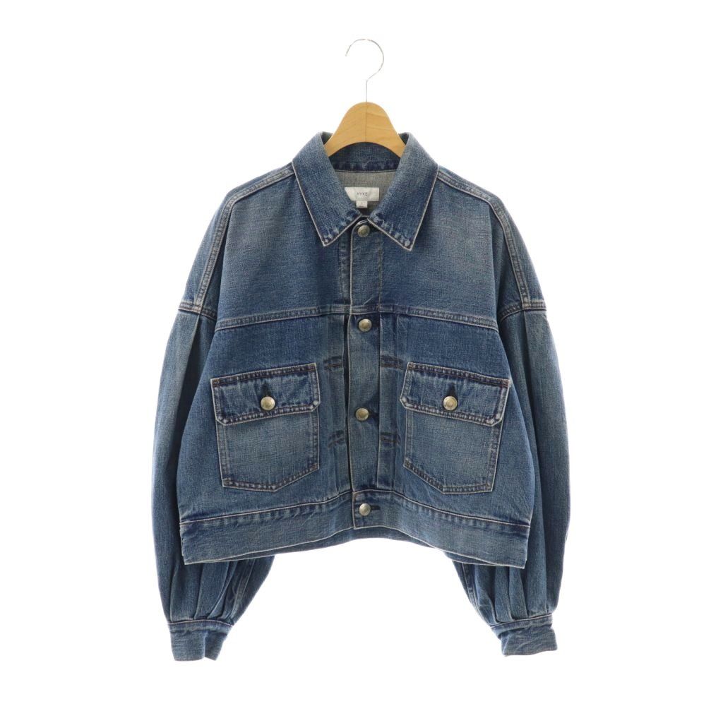 HYKE BALLOON SLEEVE デニムジャケット HYKE(ハイク)】 BALOON SLEEVE DENIM JACKET/TYPE2｜PARIGOT