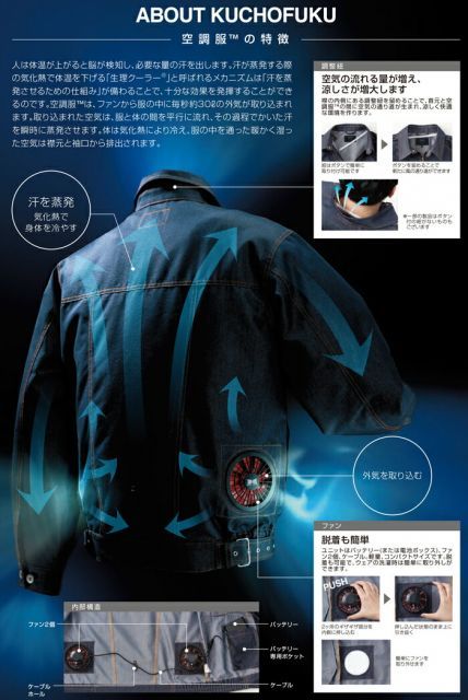 種類3：6:シルバー&times;ダークネイビー/LL 【空調服(R)】ポリエステル製 カジュアル空調服(R)（服のみ単品）品番KU92010 | ファン 涼しい パーツ ベスト バッテリー ポリエステル 長袖 夏 涼しい クール 空調 ウェア 服 作業着 対策 おしゃれ