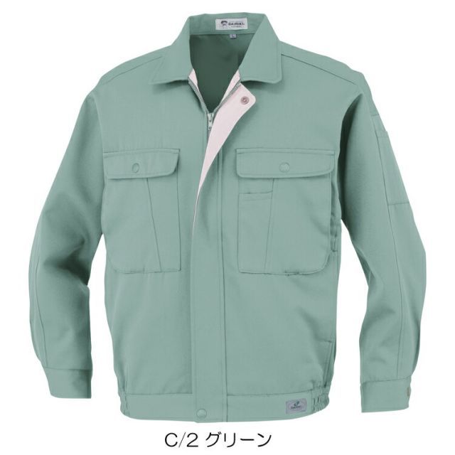 種類22：グリーン/4L(+300円) 大川被服 KANSAI 07372 737 長袖ブルゾン