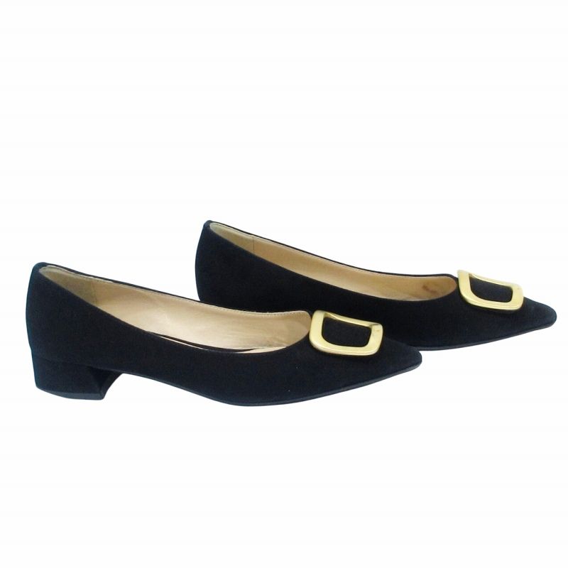 ファビオルスコーニ FABIO RUSCONI パンプス スクエア モチーフ 装飾