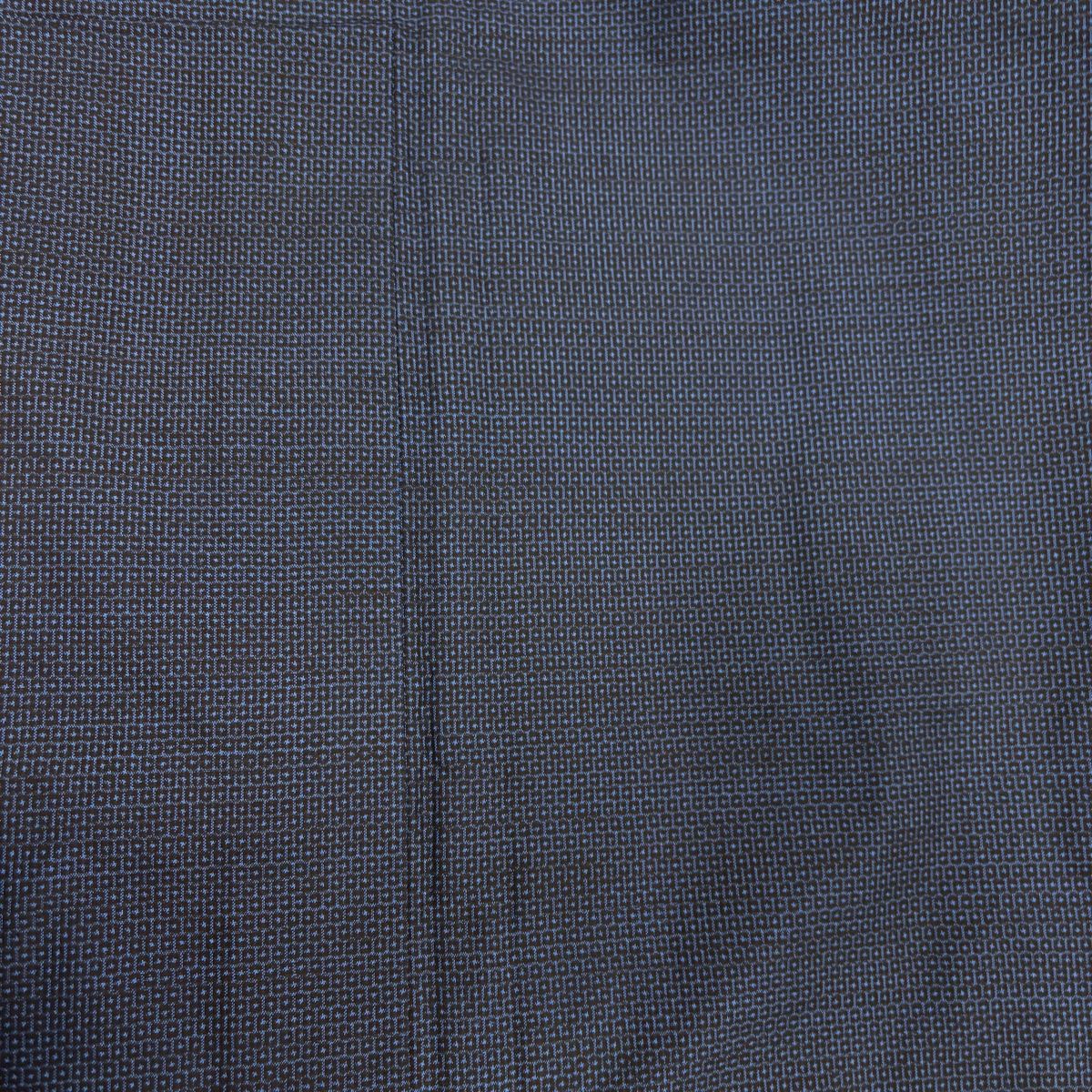 バイセル 着物 優品 反物 大島紬 紺色 亀甲絣 堅牢 証紙 正絹 ☆☆☆ バイセル 着物 優品 反物 本場奄美大島紬 紺 亀甲 正絹 メンズ着物 大島紬