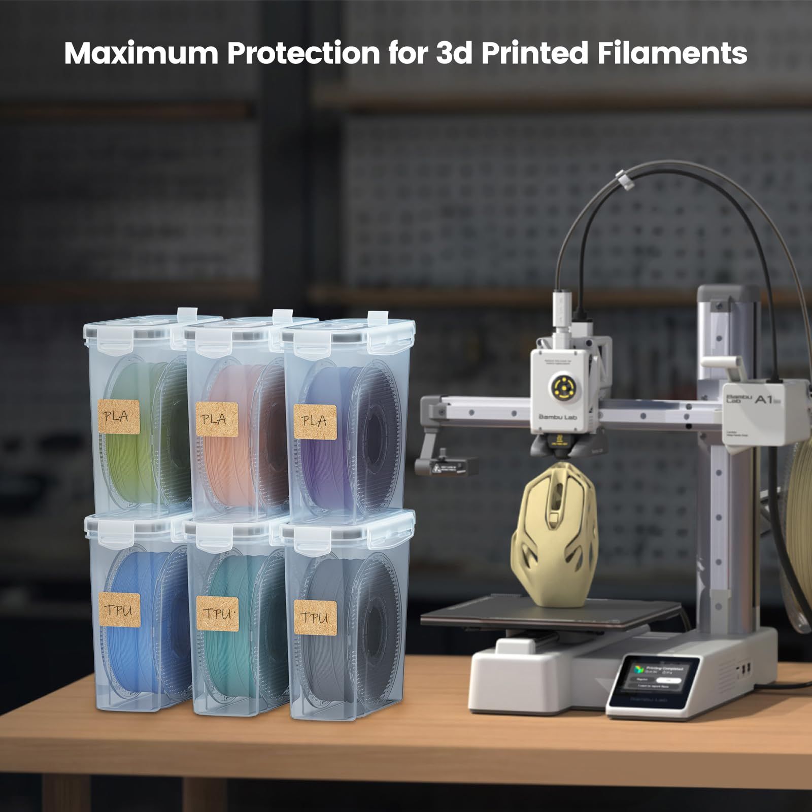 PolyDryer Box 4個セット 3Dプリント用フィラメント収納ボックス PolyDryer Box 4個セット 3Dプリント用フィラメント収納ボックス