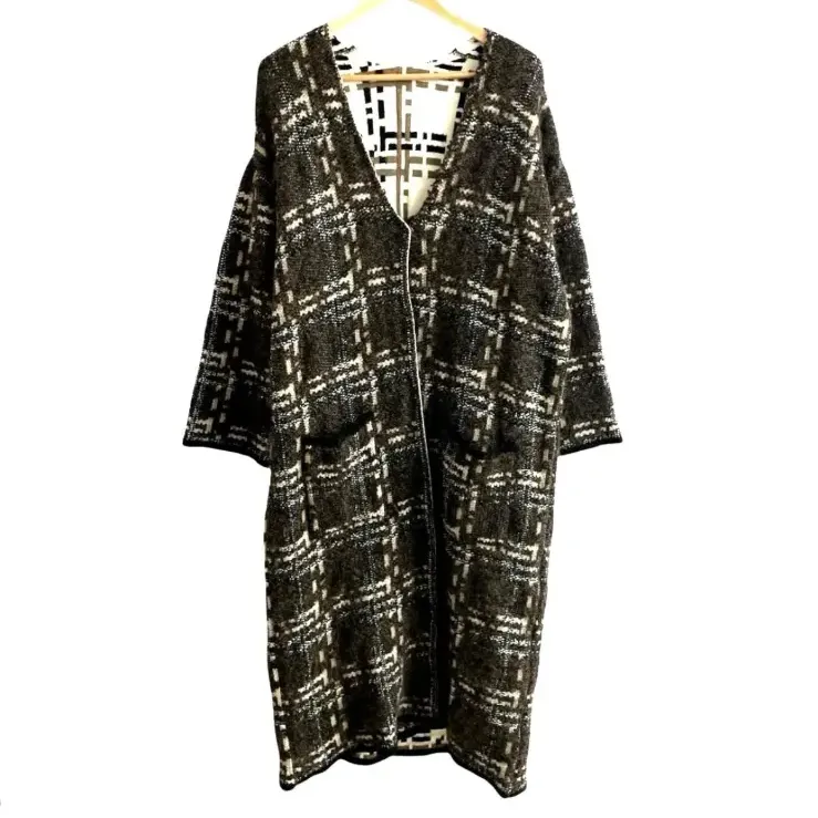 12月7日までお値下げ。M.&KYOKO チェック柄 ロングコート 新品 楽天市場】【SPECIAL FAIR】起毛チェック柄ロングチェスターコート