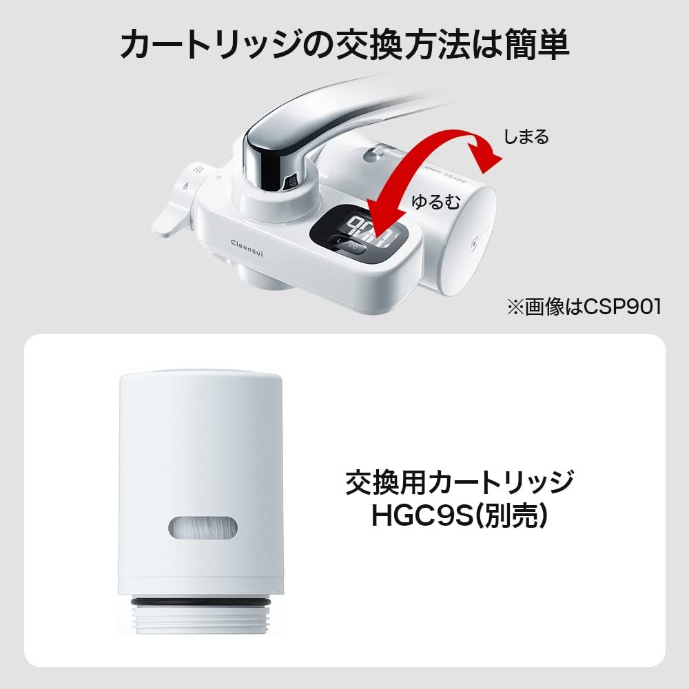 交換カートリッジ (HGC9S×3個入り) CSPシリーズ 蛇口直結型 浄水器
