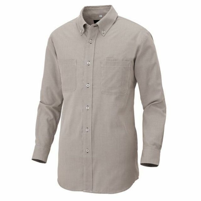 種類99：122モカ/5L(+1100円） AZ-50401 アイトス 長袖ボタンダウン