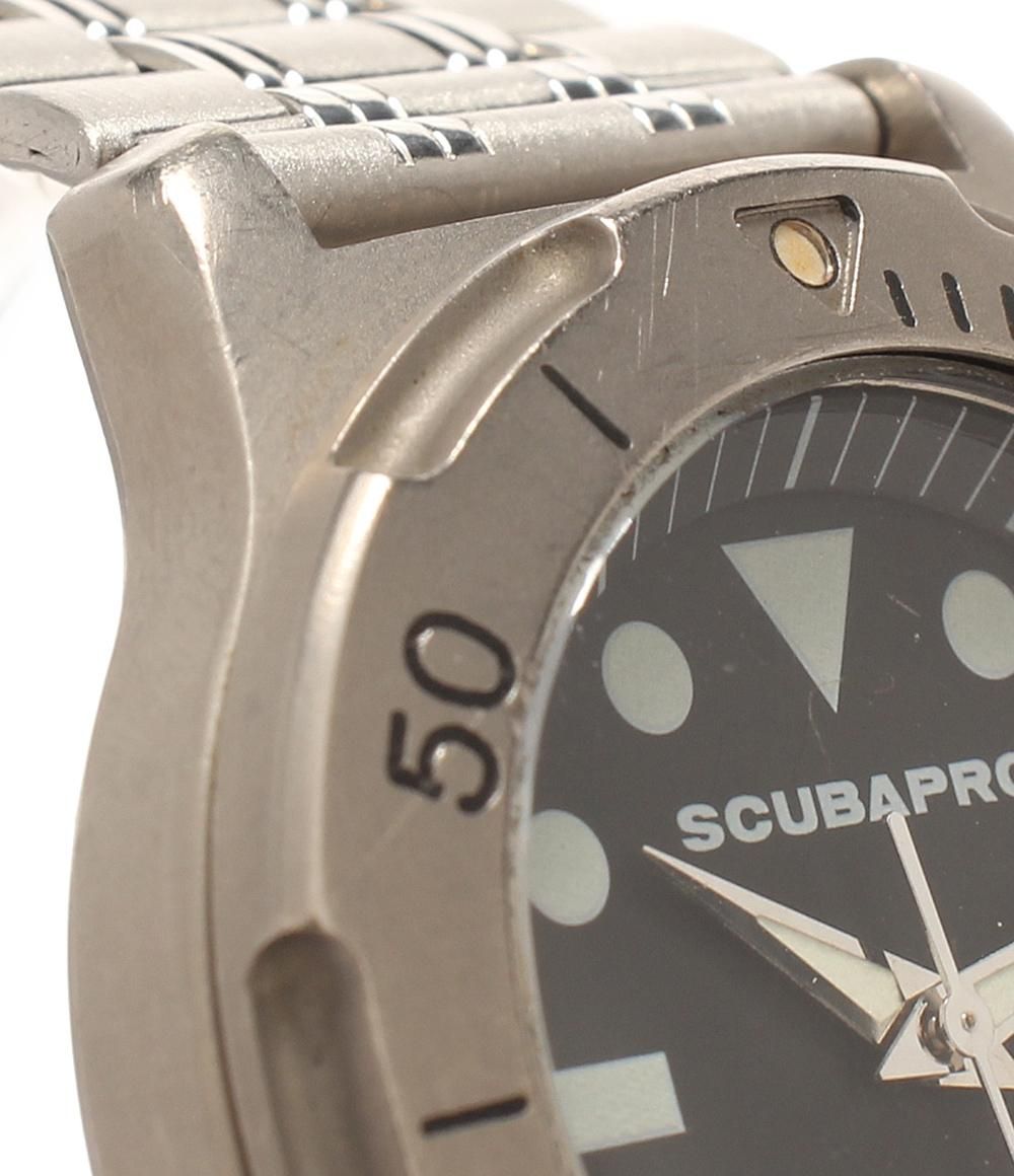 スキューバプロ 腕時計 クオーツ ブラック メンズ SCUBAPRO - メルカリ 