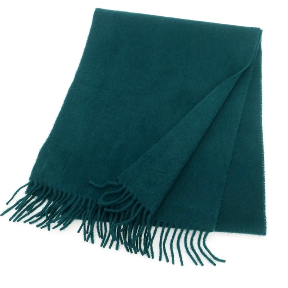 ドレイクス DRAKES ウールアンゴラ マフラー グリーン メンズ