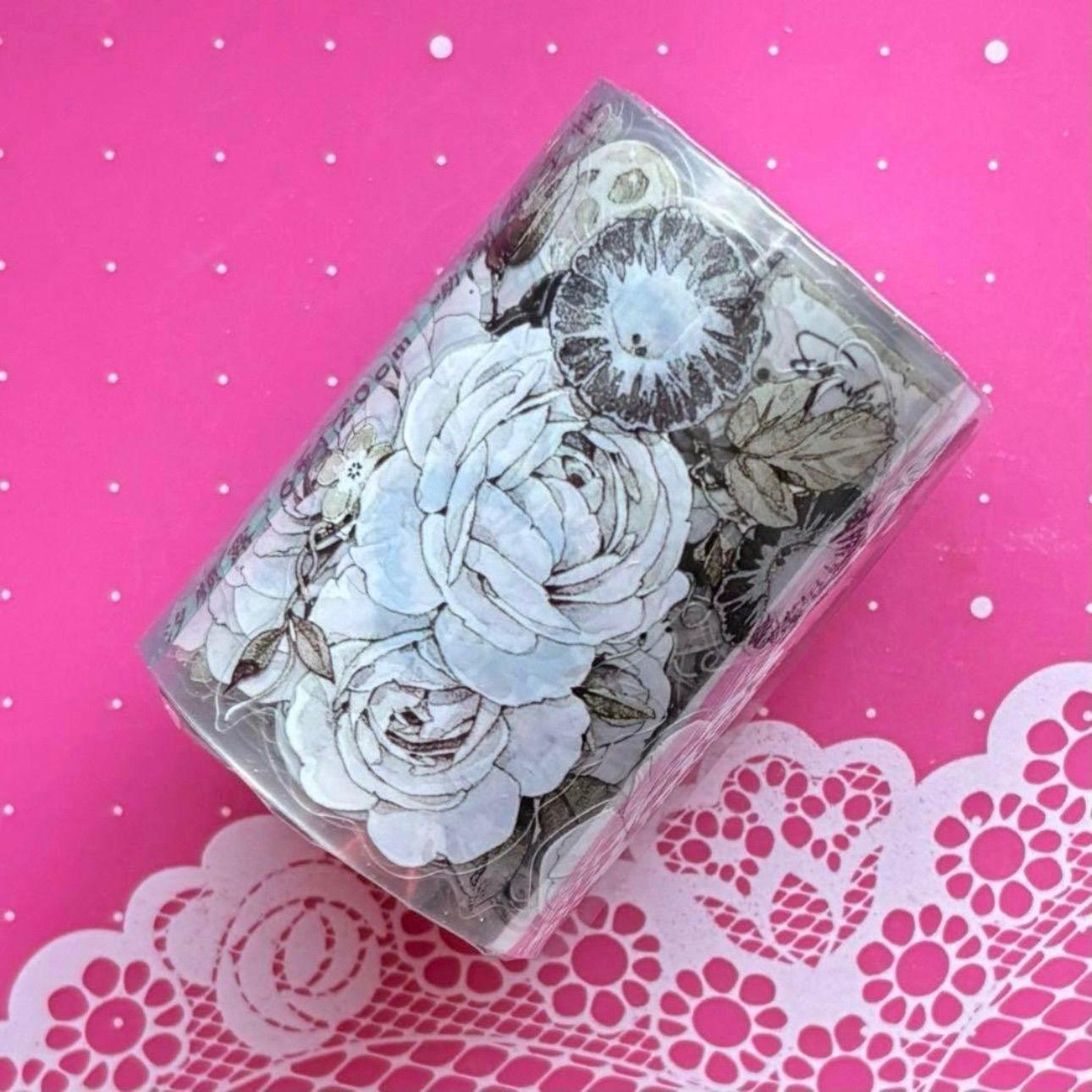 PET 6cm×6m 汐颜露 ダイカット加工 海外マステ 海外マスキングテープ