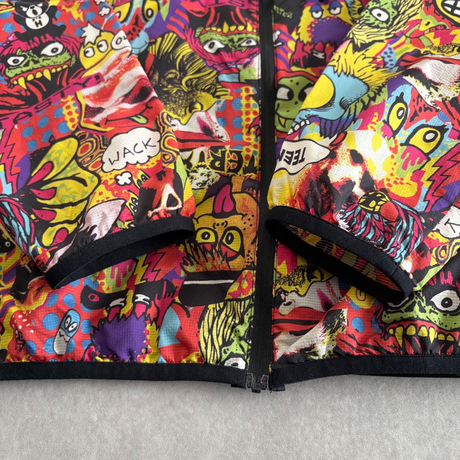 Hysteric Glamour ヒステリックグラマー マルチ ナイロンジャケット パーカー アメコミ 薄手 総柄 フード レディース Mサイズ GULLKHAN_COM