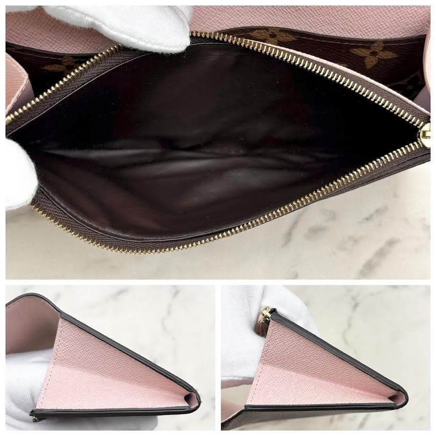 超極美品】ルイヴィトン モノグラム ポルトフォイユエミリー ローズ