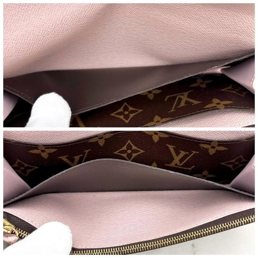 超極美品】ルイヴィトン モノグラム ポルトフォイユエミリー ローズ