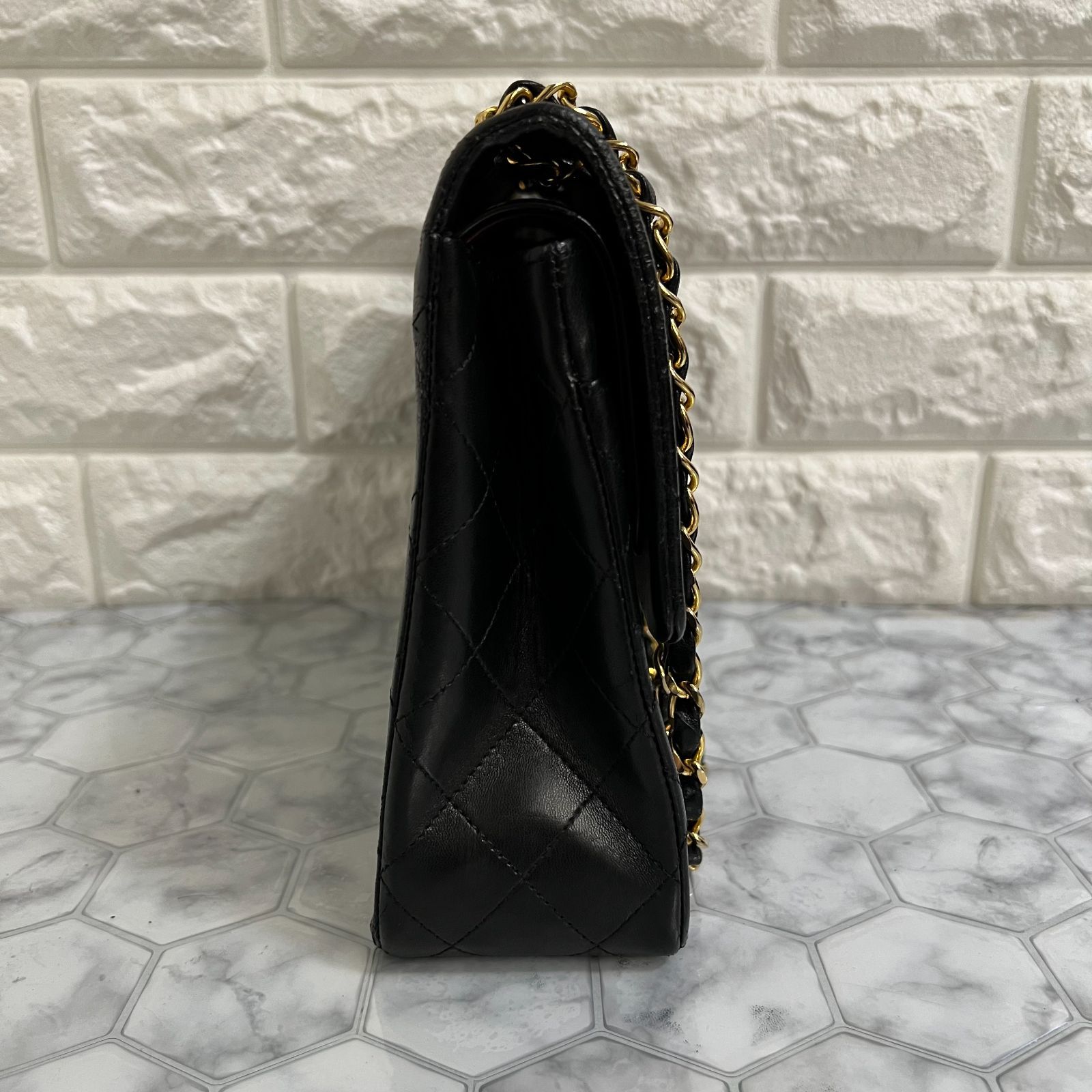 超美品】 シャネル マトラッセ 25 ダブルフラップ ダブルチェーン #136