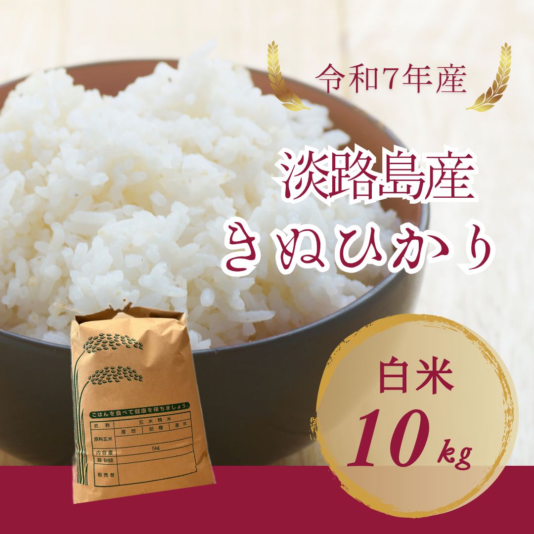 食品 令和7年淡路島産 キヌムスメ 精米後約9キロ 数量わずか
