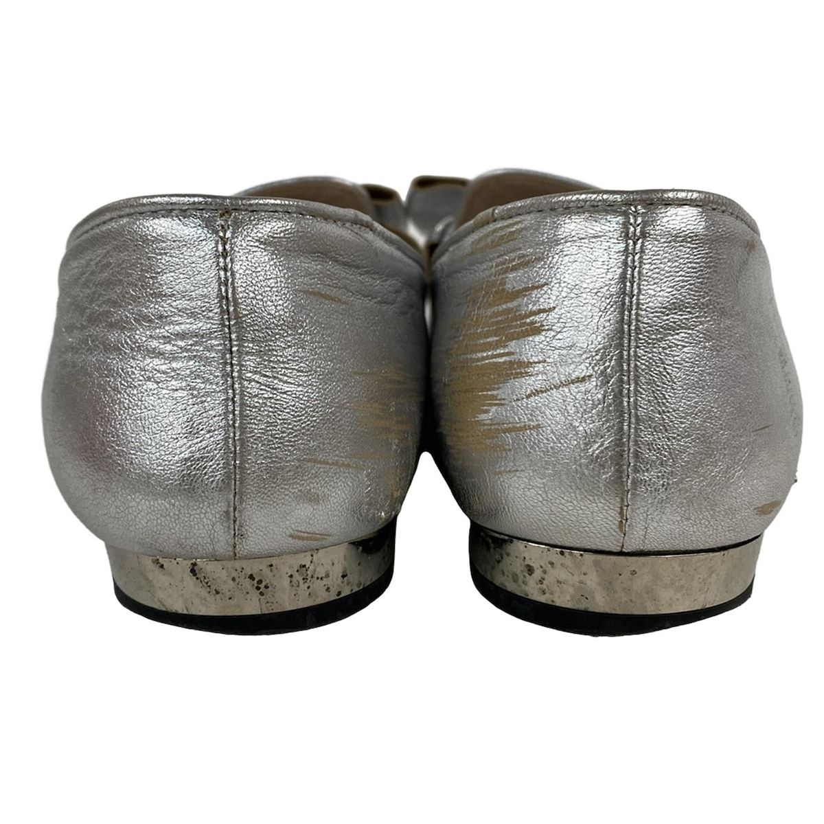 miumiu(ミュウミュウ) パンプス 36 1/2 レディース - シルバー  