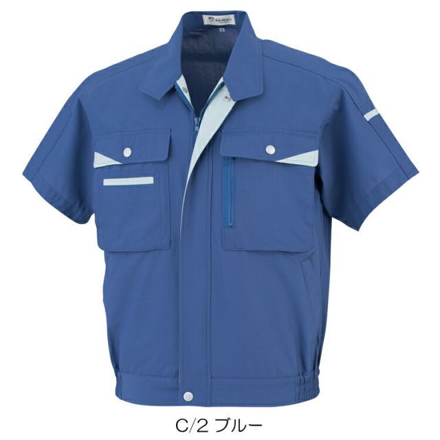 種類4：グレー/S 大川被服 KANSAI 07001 MAX700S/S 半袖ブルゾン
