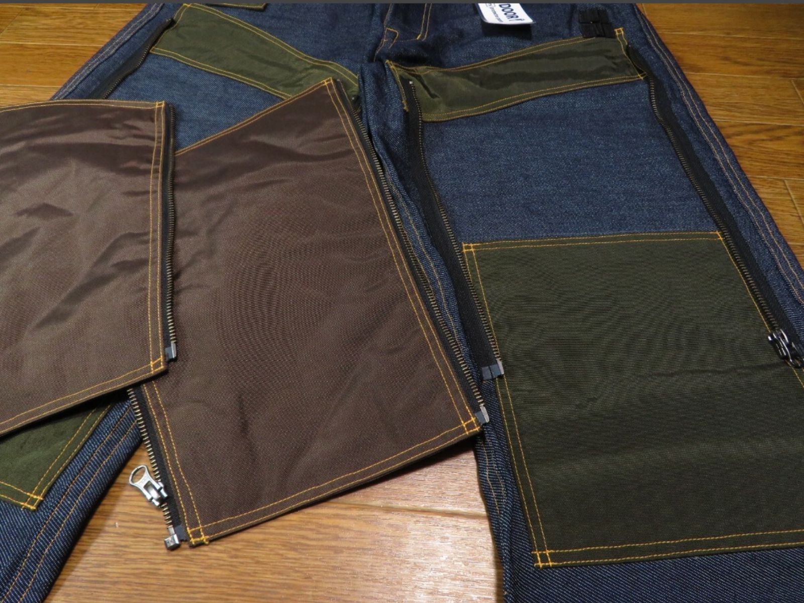 Flap Berry 鷹狩り アウトドア 登山 農業 バイカー ジーンズ 作業用 ✅️ 新品 デットストック 38インチ Flap Berry フラップベリー 試作品