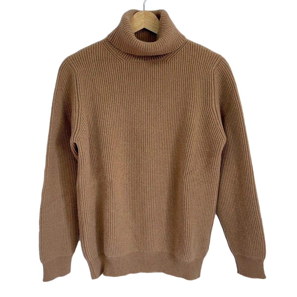 COLHAY S コルヘイス 長袖セーター サイズ40 M メンズ - ライトブラウン タートルネック カシミヤ