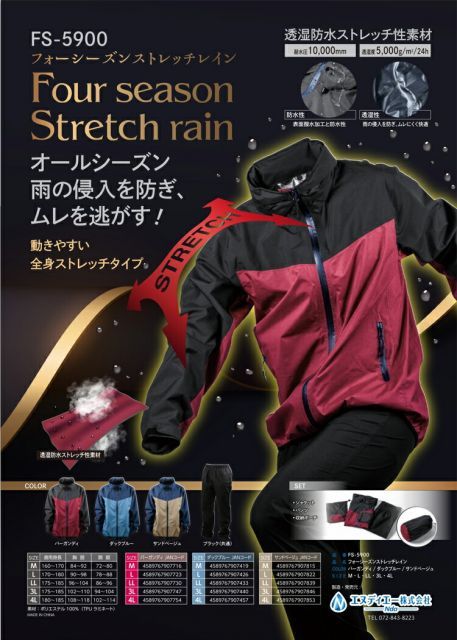 スミクラ レインウェア レインマスター ポリカ ジャケット ネイビー S