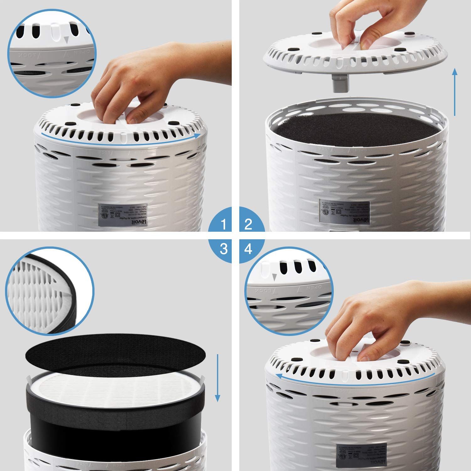 新品 【純正品】Levoit (レボイト) 空気清浄機 LV-H132 交換用