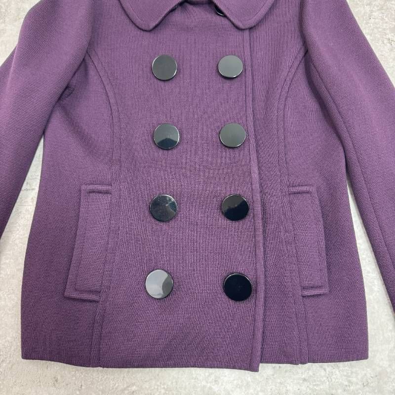 美品】FOXEY フォクシー ショート ジャケット コート 紫 パープル 38 M