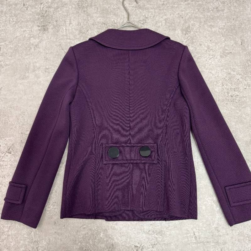 美品】FOXEY フォクシー ショート ジャケット コート 紫 パープル 38 M