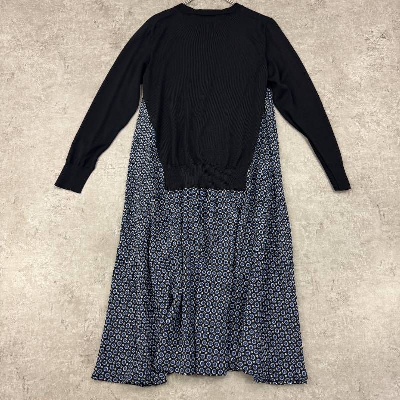 ステラマッカートニー　ニットフレアワンピース ステラマッカートニー サイドロゴ ニットワンピース 38 ニット