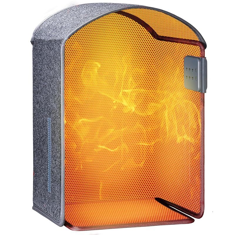 HAGOOGI パネルヒーター デスク下 足元ヒーター デスクヒーター 一人用 こたつ 3段階温度調節 70℃ 60℃ 50℃ 2 4 6時間タイマー 過熱保護 転倒オフ フットウォーマー 足元 省エネ 折り畳み式 オフィス 冷え対策 暖房器具 0