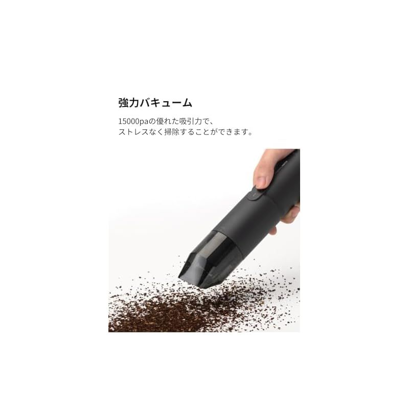 HOTO 4 WAY小型エアクリーナー バキューム ブロー 一台二役 15000 Pa 強力吸引力 ハンディクリーナー 掃除機 22 m s高速エアブロー 500 L minインフレーター コンパクト 長持ちフィルター 多用途 お掃除 空気抜き 空気入れ Type 0