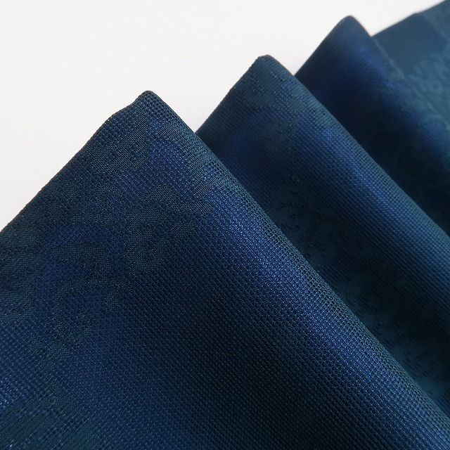 ❁tomihisa❁ 紗袷 アトリエ聖jin苑 児島廣和 落款 着物 市松×唐花 正絹 仕付け糸付 ヴェールのような奥行きをまとう 小紋 6729